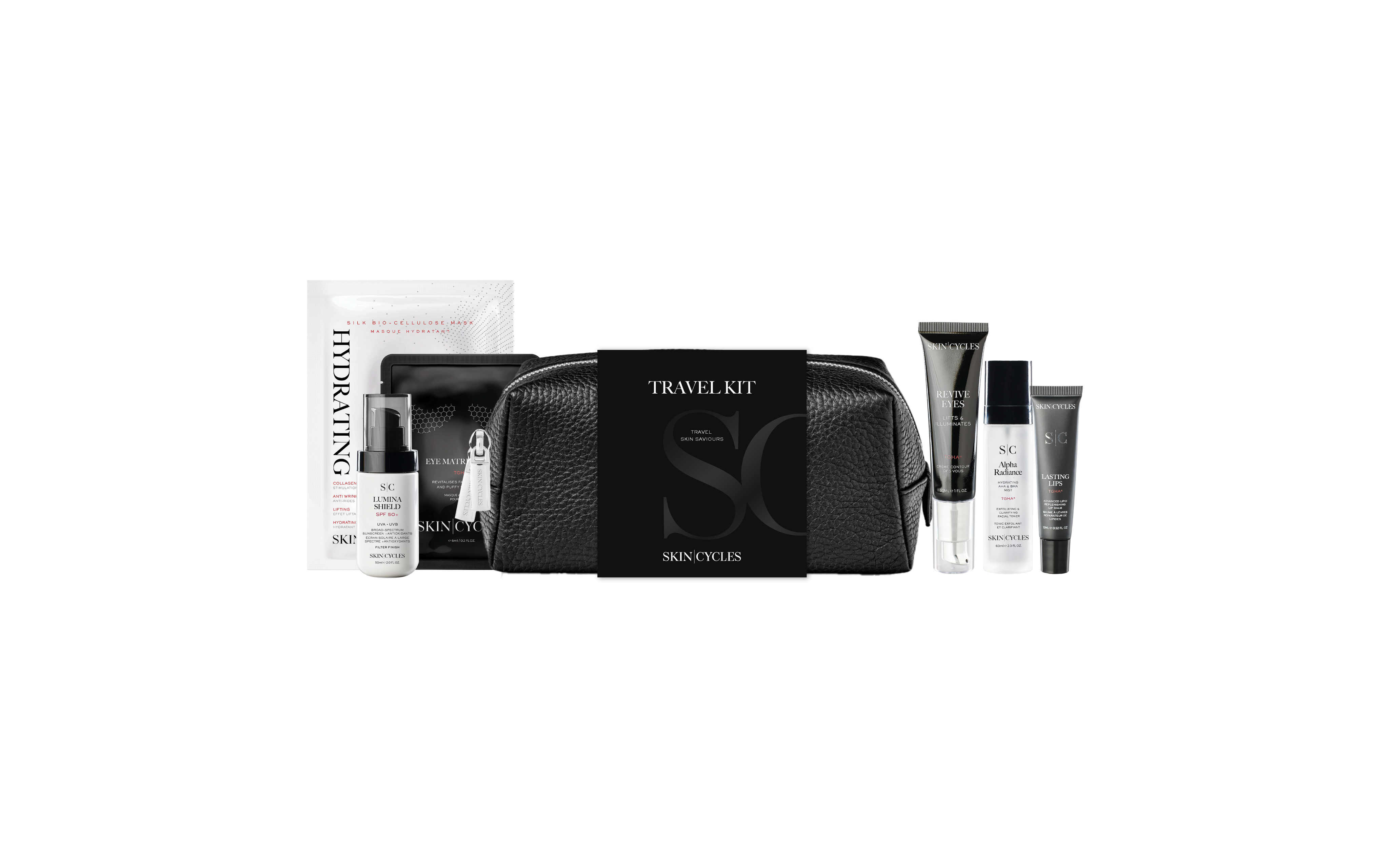 SkinCycles Travel Set Noir
